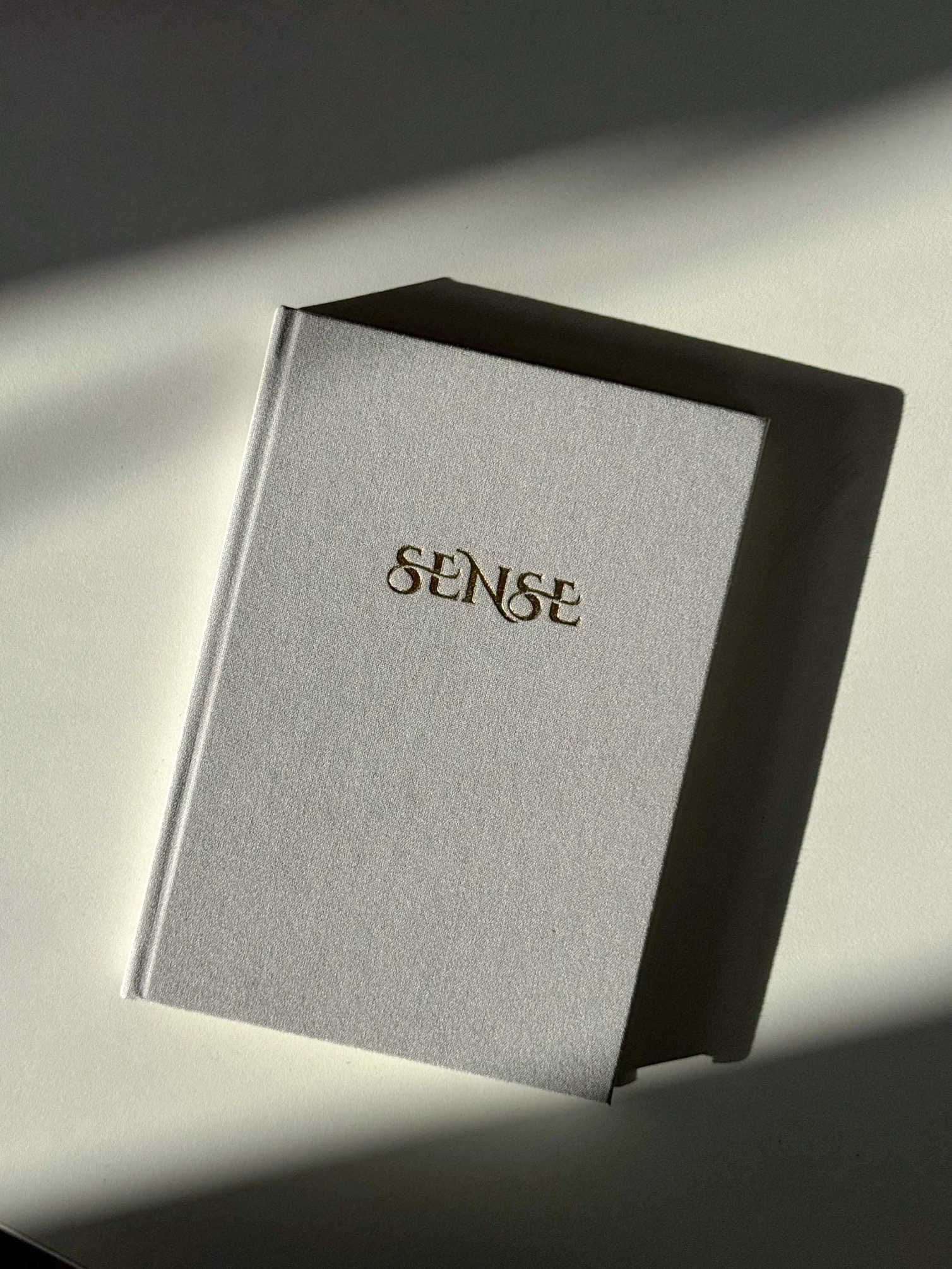 Щоденник вагітності SENSE у сірій обкладинці із золотим тисненням